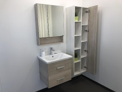 Зеркальный шкаф Comforty Парма 60 00004143488 Дуб дымчатый