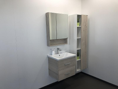 Зеркальный шкаф Comforty Парма 60 00004143488 Дуб дымчатый