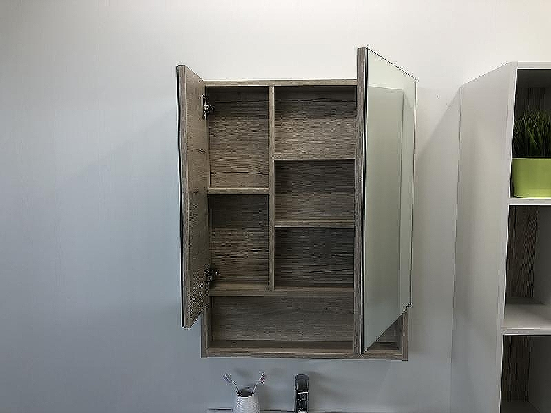 Зеркальный шкаф Comforty Парма 60 00004143488 Дуб дымчатый, купить, цена, заказать, магазин, доставка, скидка, промокод, купить, цена, заказать, магазин, доставка, скидка, промокод