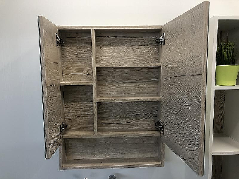 Зеркальный шкаф Comforty Парма 60 00004143488 Дуб дымчатый, купить, цена, заказать, магазин, доставка, скидка, промокод, купить, цена, заказать, магазин, доставка, скидка, промокод