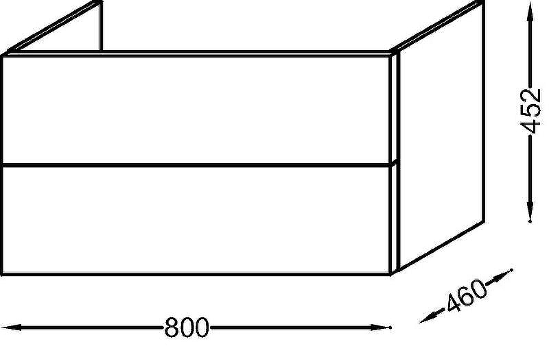 Тумба под раковину Jacob Delafon Vox 80 EB2078-R1-G1C подвесная Белая глянцевая, купить, цена, заказать, магазин, доставка, скидка, промокод, купить, цена, заказать, магазин, доставка, скидка, промокод