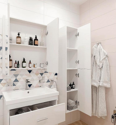 Зеркальный шкаф DIWO Ростов 70 СО-Ро04070-011 Белый