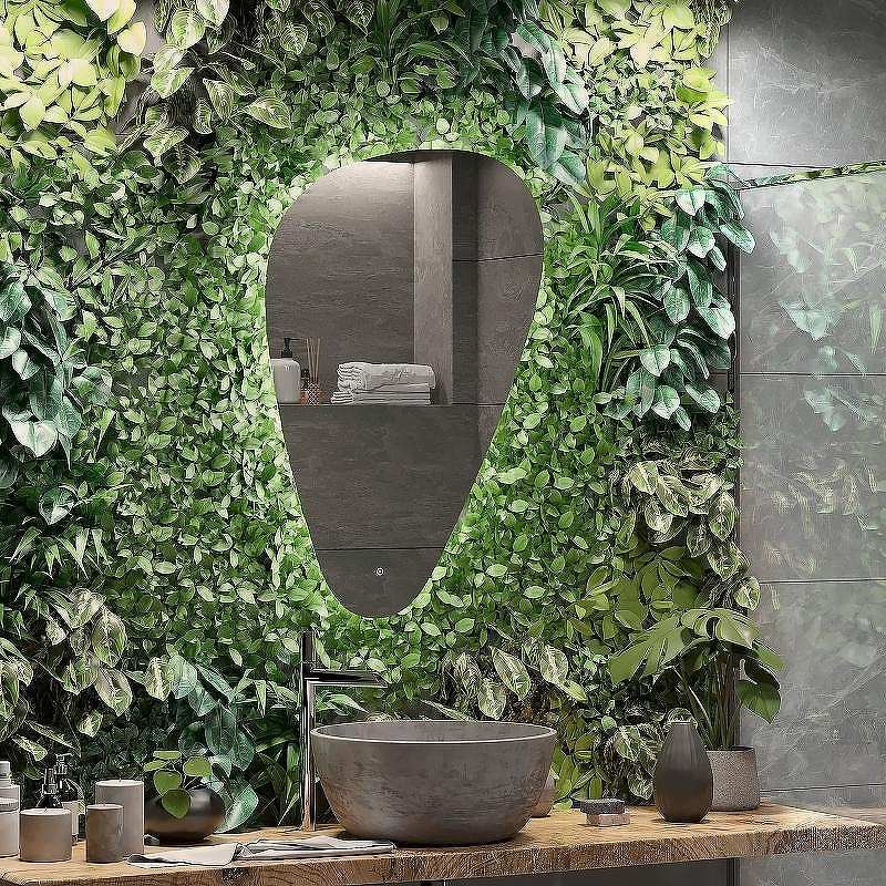 Зеркало Континент Voyage 700х1000 ЗЛП615 с подсветкой с сенсорным выключателем, купить, цена, заказать, магазин, доставка, скидка, промокод, купить, цена, заказать, магазин, доставка, скидка, промокод