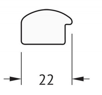 Зеркало Evoform Definite 98х48 BY 0690 в багетной раме - Махагон 22