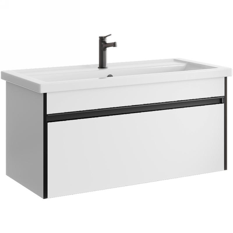 Тумба под раковину Aqwella Urban 100 URB0110W подвесная Белая, купить, цена, заказать, магазин, доставка, скидка, промокод, купить, цена, заказать, магазин, доставка, скидка, промокод