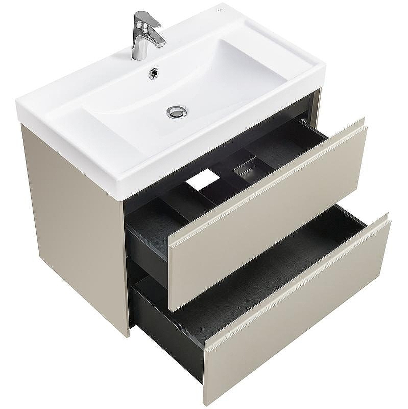 Тумба под раковину Roca Ona 80 A857630510 подвесная Бежево-серый матовый, купить, цена, заказать, магазин, доставка, скидка, промокод, купить, цена, заказать, магазин, доставка, скидка, промокод