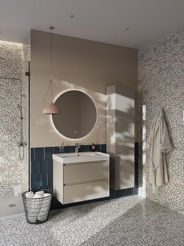 Тумба под раковину Roca Ona 80 A857630510 подвесная Бежево-серый матовый, купить, цена, заказать, магазин, доставка, скидка, промокод, купить, цена, заказать, магазин, доставка, скидка, промокод