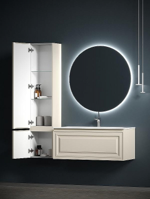 Шкаф пенал Sancos Very 35 L PVR35LCE подвесной Beige Soft