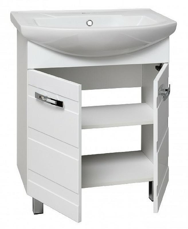 Тумба под раковину Runo Турин 65 УТ000002093 Белая, купить, цена, заказать, магазин, доставка, скидка, промокод, купить, цена, заказать, магазин, доставка, скидка, промокод