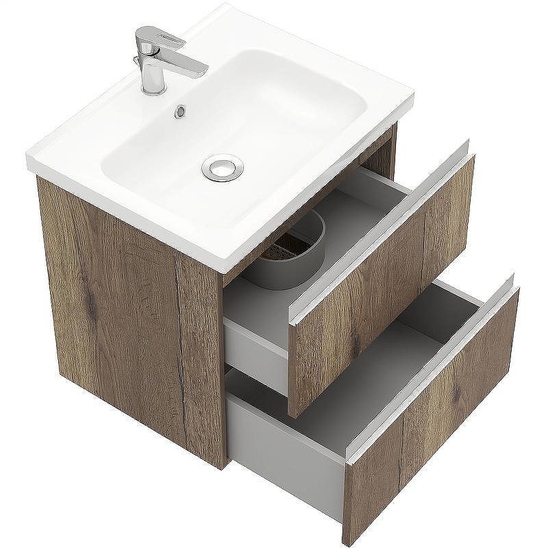 Тумба под раковину Laparet Electra 60 LE-WCAB-60-222 подвесная Дуб Рока, купить, цена, заказать, магазин, доставка, скидка, промокод, купить, цена, заказать, магазин, доставка, скидка, промокод