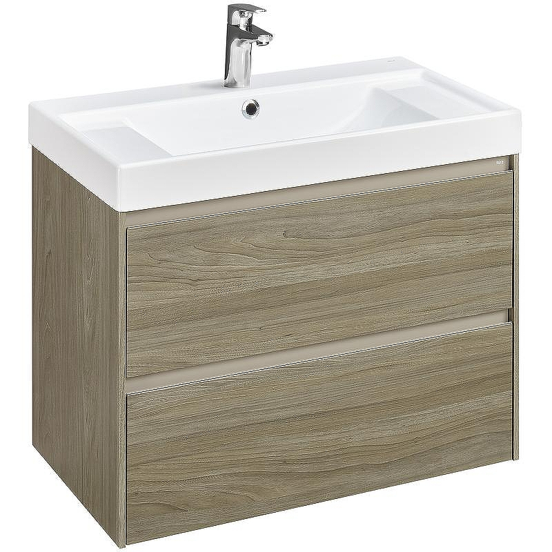 Тумба под раковину Roca Ona 80 A857630511 подвесная Темный вяз, купить, цена, заказать, магазин, доставка, скидка, промокод, купить, цена, заказать, магазин, доставка, скидка, промокод