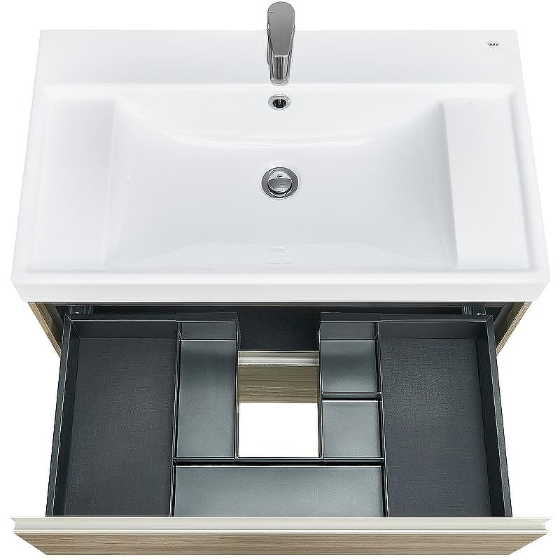 Тумба под раковину Roca Ona 80 A857630511 подвесная Темный вяз, купить, цена, заказать, магазин, доставка, скидка, промокод, купить, цена, заказать, магазин, доставка, скидка, промокод