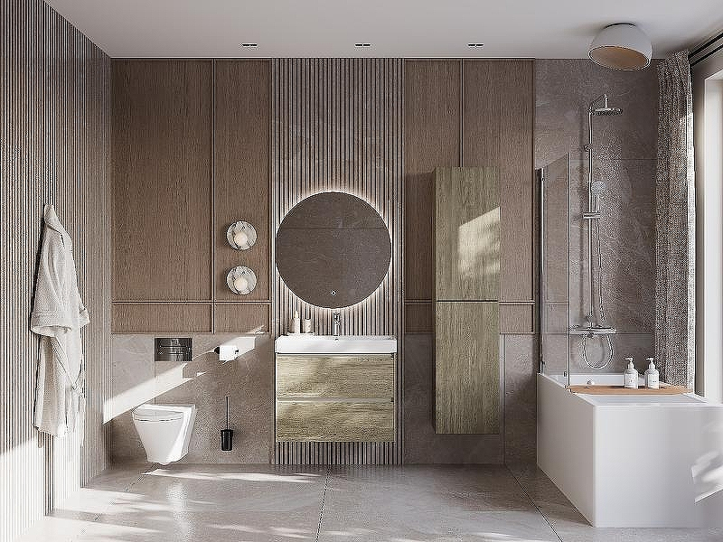 Тумба под раковину Roca Ona 80 A857630511 подвесная Темный вяз, купить, цена, заказать, магазин, доставка, скидка, промокод, купить, цена, заказать, магазин, доставка, скидка, промокод