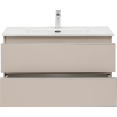 Тумба под раковину Aquanet Вега 90 329586 подвесная Бежевая