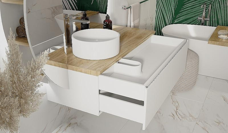 Тумба под раковину Jorno Solis New 120 SolN.01.120/P/W/JR подвесная Белая, купить, цена, заказать, магазин, доставка, скидка, промокод, купить, цена, заказать, магазин, доставка, скидка, промокод