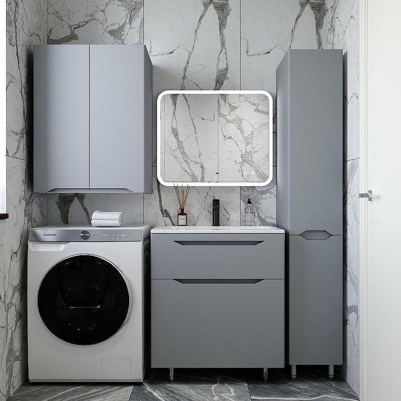 Тумба под раковину Style Line Марелла 70 Люкс Plus СС-00002400 Серый матовый антискрейтч, купить, цена, заказать, магазин, доставка, скидка, промокод, купить, цена, заказать, магазин, доставка, скидка, промокод