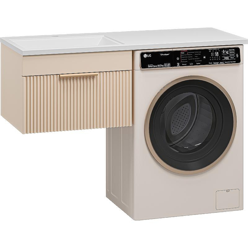 Тумба с раковиной Brevita Enfida 120 L УТ000016094 подвесная Бежевая матовая, купить, цена, заказать, магазин, доставка, скидка, промокод, купить, цена, заказать, магазин, доставка, скидка, промокод