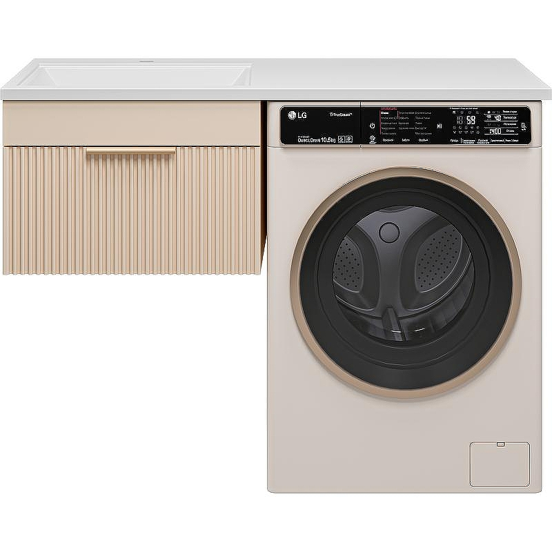 Тумба с раковиной Brevita Enfida 120 L УТ000016094 подвесная Бежевая матовая, купить, цена, заказать, магазин, доставка, скидка, промокод, купить, цена, заказать, магазин, доставка, скидка, промокод