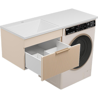 Тумба с раковиной Brevita Enfida 120 L УТ000016094 подвесная Бежевая матовая