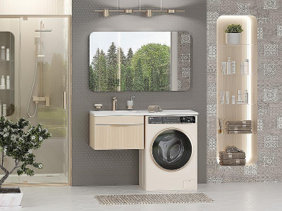 Тумба с раковиной Brevita Enfida 120 L УТ000016094 подвесная Бежевая матовая