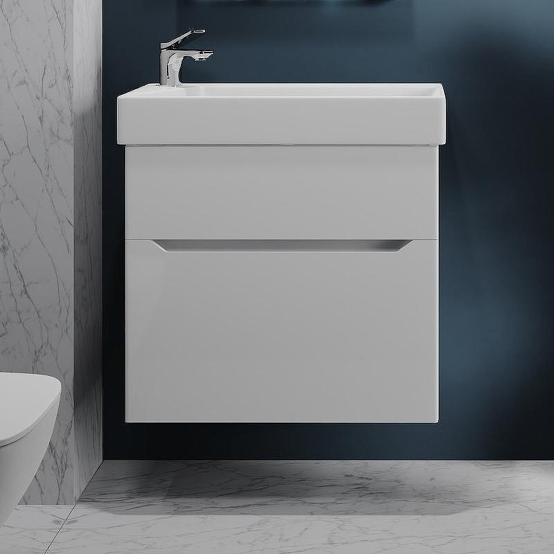 Тумба под раковину Raval Brik 65 Brk.01.65/P/W/RL подвесная Белая, купить, цена, заказать, магазин, доставка, скидка, промокод, купить, цена, заказать, магазин, доставка, скидка, промокод