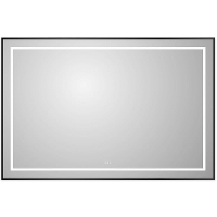 Зеркало BelBagno Kraft 120 SPC-KRAFT-1200-800-LED-TCH-WARM-NERO с подсветкой Черное с сенсорным выключателем и подогревом, купить, цена, заказать, магазин, доставка, скидка, промокод, купить, цена, заказать, магазин, доставка, скидка, промокод