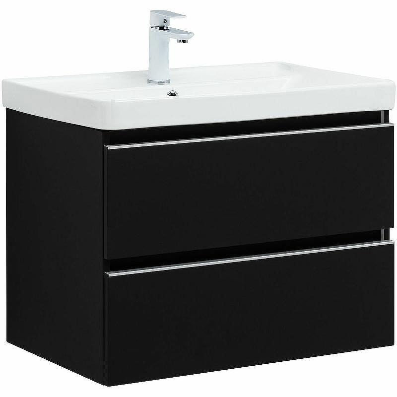 Тумба под раковину Aquanet Вега 70 329596 подвесная Черная матовая, купить, цена, заказать, магазин, доставка, скидка, промокод, купить, цена, заказать, магазин, доставка, скидка, промокод