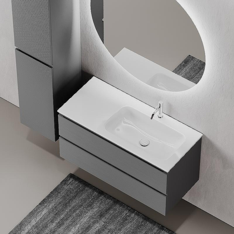 Тумба под раковину Sancos Folk 100 R FL100RGS подвесная Grey soft, купить, цена, заказать, магазин, доставка, скидка, промокод, купить, цена, заказать, магазин, доставка, скидка, промокод