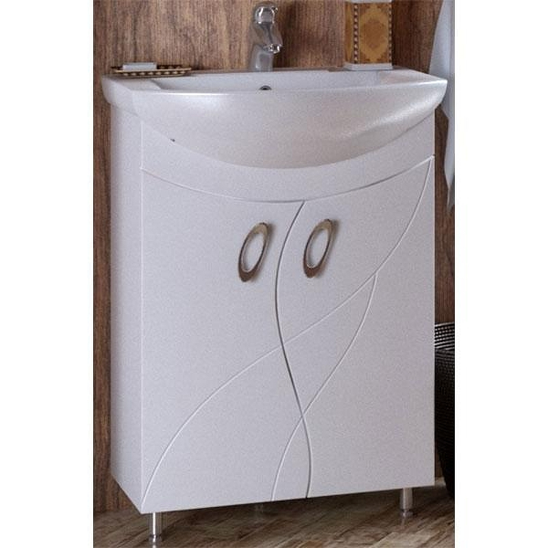 Тумба под раковину Corozo Наина 60 SD-00000320 Белая, купить, цена, заказать, магазин, доставка, скидка, промокод, купить, цена, заказать, магазин, доставка, скидка, промокод