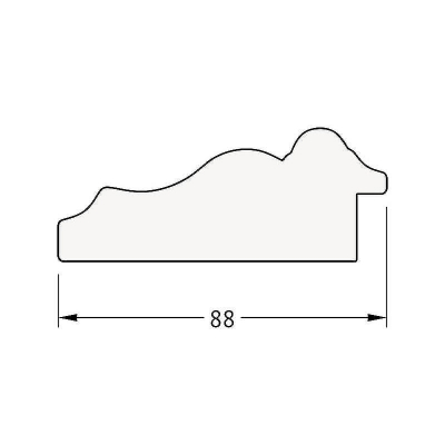 Зеркало Evoform Octagon 67х67 BY 3794 в багетной раме - Хамелеон 88