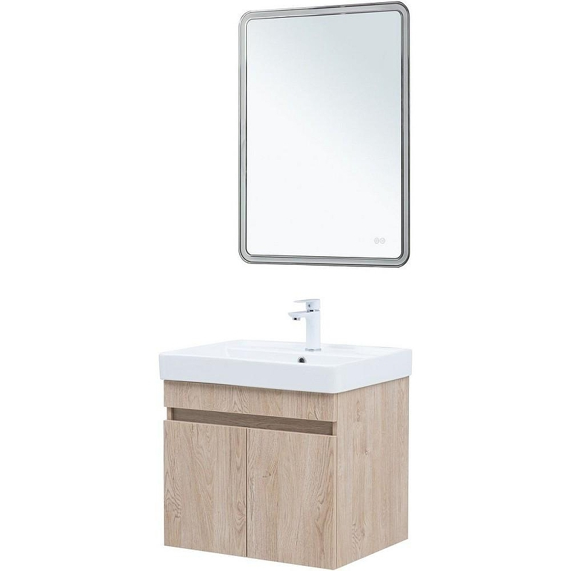 Тумба под раковину Aquanet Оптима 60 344803 подвесная Дуб светлый, купить, цена, заказать, магазин, доставка, скидка, промокод, купить, цена, заказать, магазин, доставка, скидка, промокод