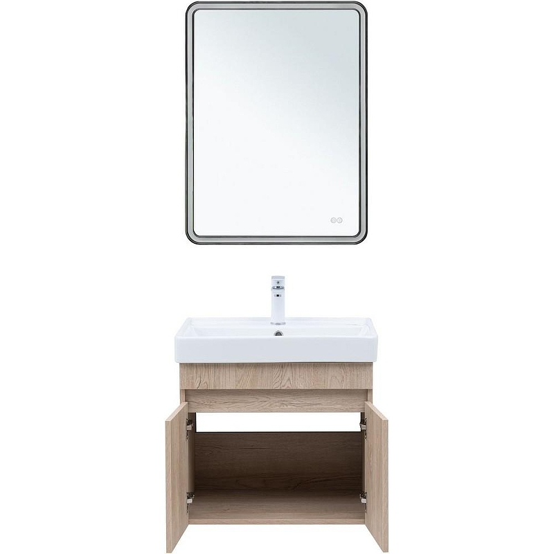 Тумба под раковину Aquanet Оптима 60 344803 подвесная Дуб светлый, купить, цена, заказать, магазин, доставка, скидка, промокод, купить, цена, заказать, магазин, доставка, скидка, промокод