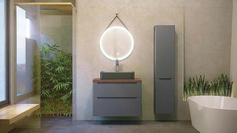 Шкаф пенал Jorno Wood 33 Wood.04.150/P/GR подвесной Серый, купить, цена, заказать, магазин, доставка, скидка, промокод, купить, цена, заказать, магазин, доставка, скидка, промокод