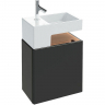 Тумба под раковину Jacob Delafon Terrace 50 EB1178-M61 подвесная Черная матовая, купить, цена, заказать, магазин, доставка, скидка, промокод, купить, цена, заказать, магазин, доставка, скидка, промокод