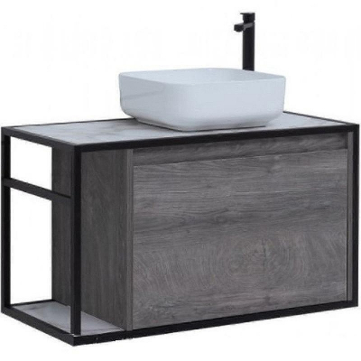 Тумба под раковину Aquanet Nova Lite Loft 90R 261655 подвесная Дуб рошелье