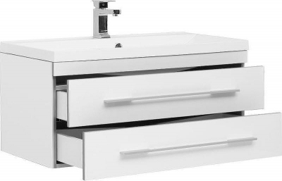 Тумба с раковиной Aquanet Верона 90 212866 подвесная Белая