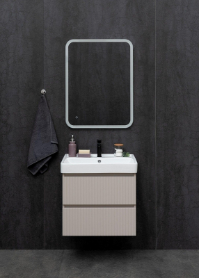 Тумба под раковину Logan Reef 80 342223 подвесная цвет Бежевый