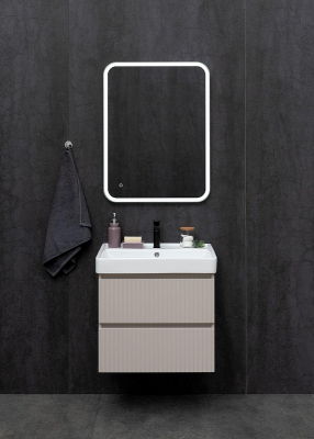 Тумба под раковину Logan Reef 80 342223 подвесная цвет Бежевый