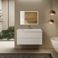 Тумба под раковину AQUAme S3 100 AQM900310WH подвесная цвет Белый глянцевый, купить, цена, заказать, магазин, доставка, скидка, промокод, купить, цена, заказать, магазин, доставка, скидка, промокод