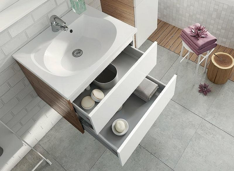 Тумба под раковину Ravak Rosa II 76 X000001293 подвесная Белая, купить, цена, заказать, магазин, доставка, скидка, промокод, купить, цена, заказать, магазин, доставка, скидка, промокод