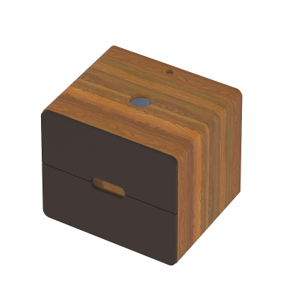 Тумба под раковину 1MarKa Vortex 60П Ц0000033058 подвесная цвет Орех ноче тортона Монолит найт