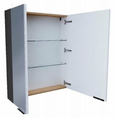 Зеркальный шкаф 1MarKa Gaula 60 У92541 Графит матовый