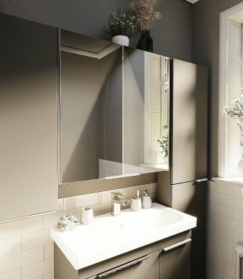 Зеркальный шкаф 1MarKa Gaula 60 У92541 Графит матовый