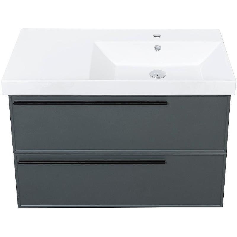 Тумба под раковину La Fenice Elba 90 FNC-01-ELB-G-90-2 подвесная Серая матовая, купить, цена, заказать, магазин, доставка, скидка, промокод, купить, цена, заказать, магазин, доставка, скидка, промокод