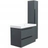 Тумба под раковину La Fenice Elba 90 FNC-01-ELB-G-90-2 подвесная Серая матовая, купить, цена, заказать, магазин, доставка, скидка, промокод, купить, цена, заказать, магазин, доставка, скидка, промокод
