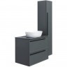 Тумба под раковину La Fenice Elba 90 FNC-01-ELB-G-90-2 подвесная Серая матовая, купить, цена, заказать, магазин, доставка, скидка, промокод, купить, цена, заказать, магазин, доставка, скидка, промокод