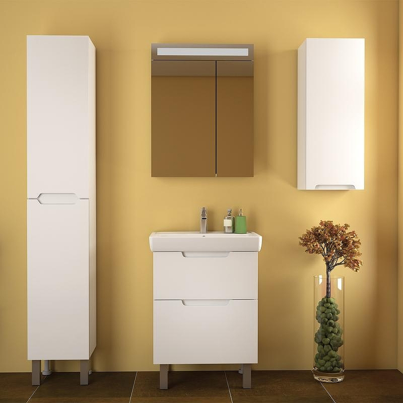 Тумба под раковину Dreja Q Plus 55 99.0008 Белый глянец, купить, цена, заказать, магазин, доставка, скидка, промокод, купить, цена, заказать, магазин, доставка, скидка, промокод