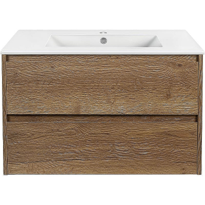 Тумба под раковину Vincea Gio 80 VMC-2G800TO подвесная T.Oak