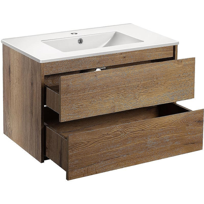 Тумба под раковину Vincea Gio 80 VMC-2G800TO подвесная T.Oak, купить, цена, заказать, магазин, доставка, скидка, промокод, купить, цена, заказать, магазин, доставка, скидка, промокод