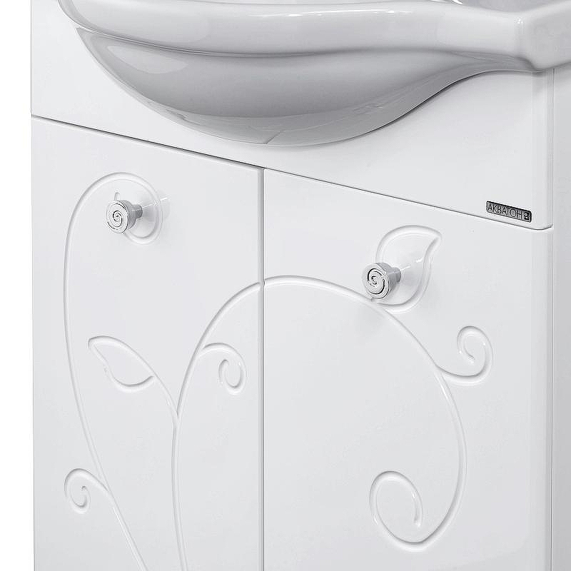 Тумба под раковину Aquaton Лиана 60 1A163101LL010 Белая, купить, цена, заказать, магазин, доставка, скидка, промокод, купить, цена, заказать, магазин, доставка, скидка, промокод